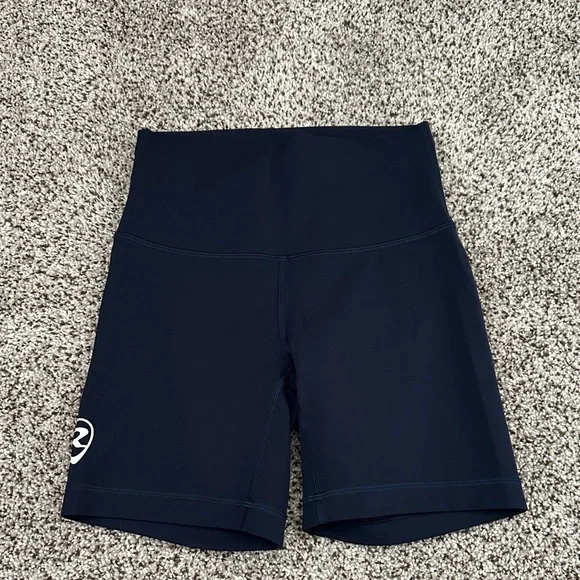 Lululemon Wunder Train Navy High-Waisted Shorts - Picture 1 of 8